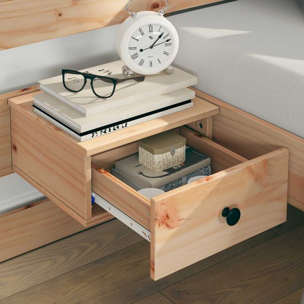 vidaXL Σκελετός Κρεβατιού με συρτάρι Καφέ 180 x 200 εκ. Μασίφ ξύλο