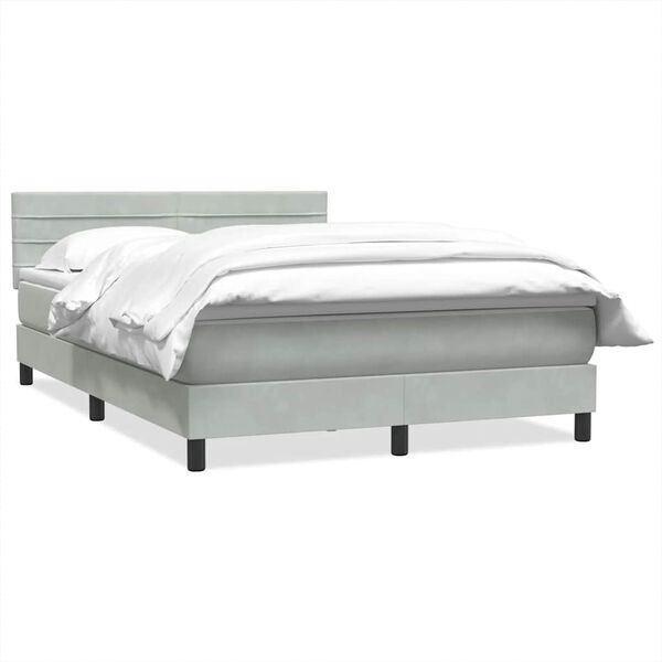 vidaXL &Kappa;&rho;&epsilon;&beta;ά&tau;&iota; Boxspring &mu;&epsilon; &Sigma;&tau;&rho;ώ&mu;&alpha; &Alpha;&nu;&omicron;&iota;&chi;&tau;ό &Gamma;&kappa;&rho;&iota; 160x220 &epsilon;&kappa;. &Beta;&epsilon;&lambda;&omicron;ύ&delta;&iota;&nu;&omicron;