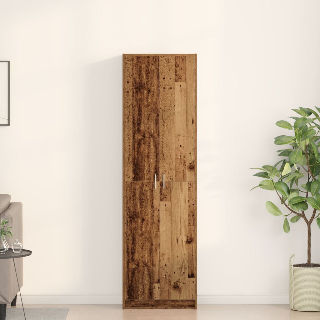vidaXL Ντουλάπα από Παλιό Ξύλο 55x25x189 εκ. Επεξεργασμένο Ψάξιμο