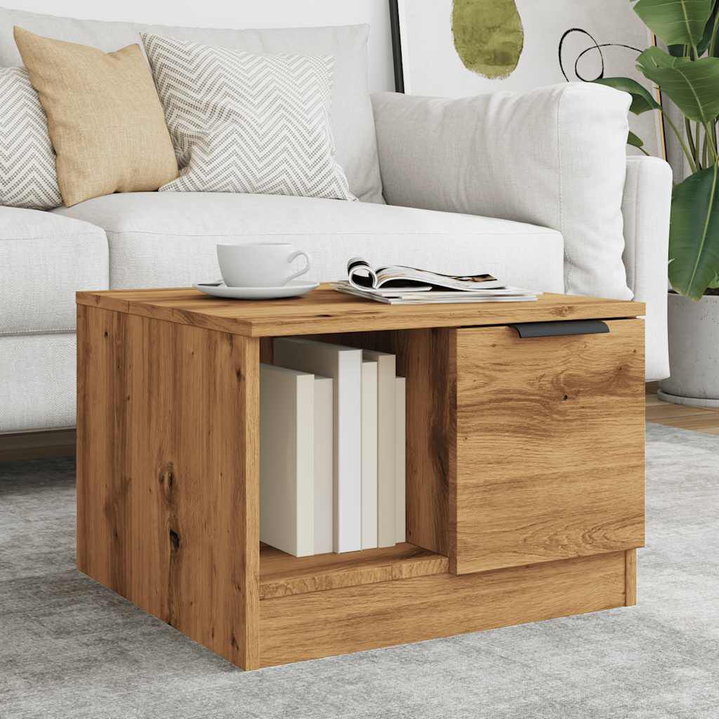 vidaXL Τραπεζάκι Σαλονιού τεχνίτης Δρυς 50x50x36 εκ Επεξεργασμένο Ξύλο