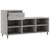 vidaXL Παπουτσοθήκη Γκρι Sonoma 102x36x60 εκ. από Επεξεργασμένο Ξύλο