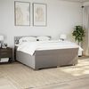 vidaXL &Kappa;&rho;&epsilon;&beta;ά&tau;&iota; Boxspring &mu;&epsilon; &Sigma;&tau;&rho;ώ&mu;&alpha; Taupe 180x200 &epsilon;&kappa;. &Upsilon;&phi;&alpha;&sigma;&mu;ά&tau;&iota;&nu;&omicron;