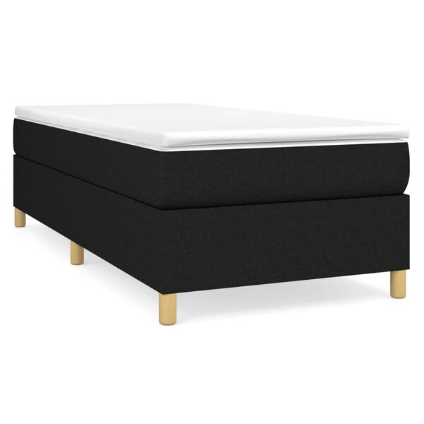 vidaXL &Kappa;&rho;&epsilon;&beta;ά&tau;&iota; Boxspring &mu;&epsilon; &Sigma;&tau;&rho;ώ&mu;&alpha; &Mu;&alpha;ύ&rho;&omicron; 90x200 &epsilon;&kappa;. &Upsilon;&phi;&alpha;&sigma;&mu;ά&tau;&iota;&nu;&omicron;