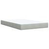 vidaXL Κρεβάτι Boxspring με Στρώμα Ανοιχτό Γκρι 120x200 εκ. Βελούδινο