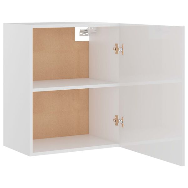 vidaXL Ντουλάπι Κρεμαστό Lyon Γυαλιστερό Λευκό 50x31x60εκ. από