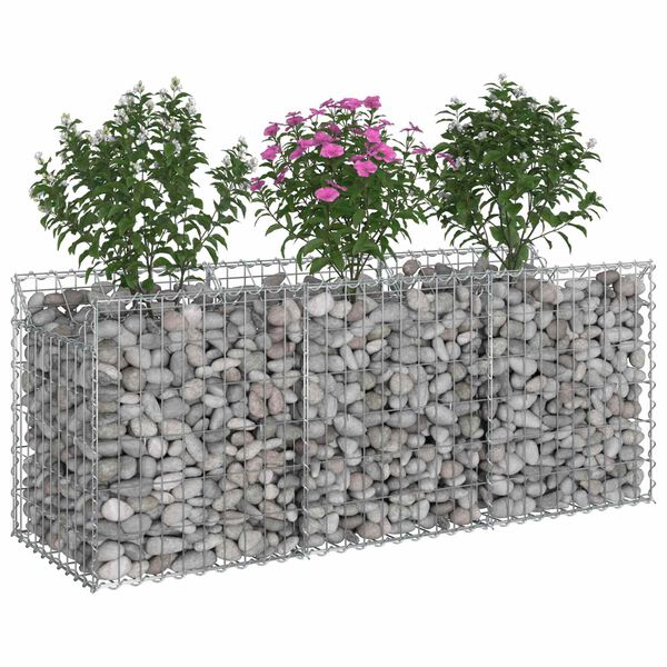 vidaXL &Alpha;&nu;&alpha;&sigma;&eta;&kappa;&omega;&mu;έ&nu;&omicron; &kappa;&rho;&epsilon;&beta;ά&tau;&iota; gabion &Alpha;&sigma;&eta;&mu;ί 150 x 50 x 60 &epsilon;&kappa;