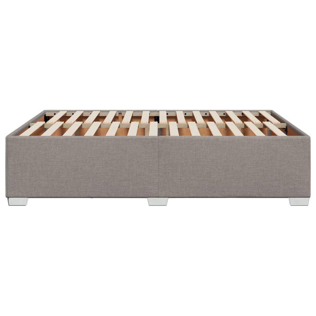 vidaXL Σκελετός Κρεβατιού Χωρίς Στρώμα Taupe 140x190 εκ. Υφασμάτινο