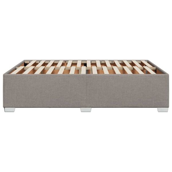 vidaXL Σκελετός Κρεβατιού Χωρίς Στρώμα Taupe 140x190 εκ. Υφασμάτινο