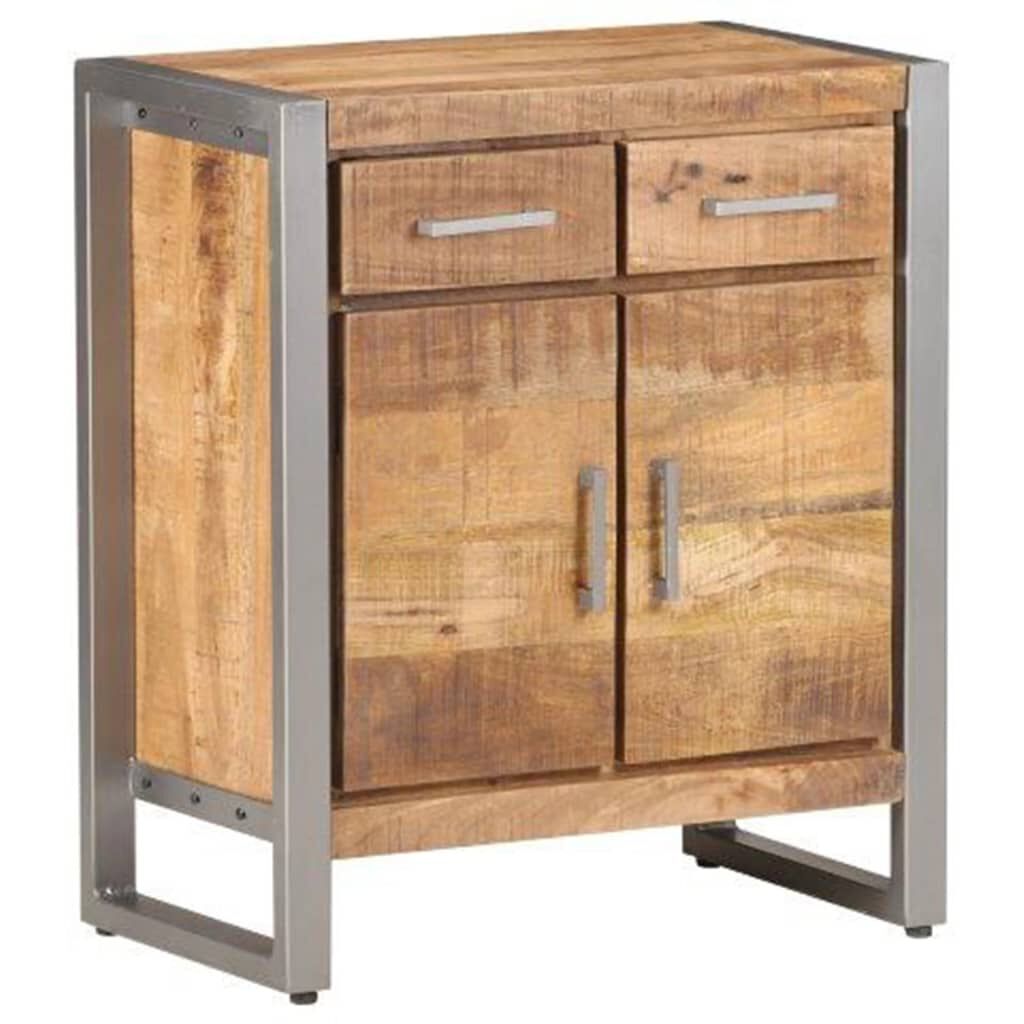vidaXL Ντουλάπι 60 x 35 x 72 εκ. από Ακατέργαστο Ξύλο Μάνγκο