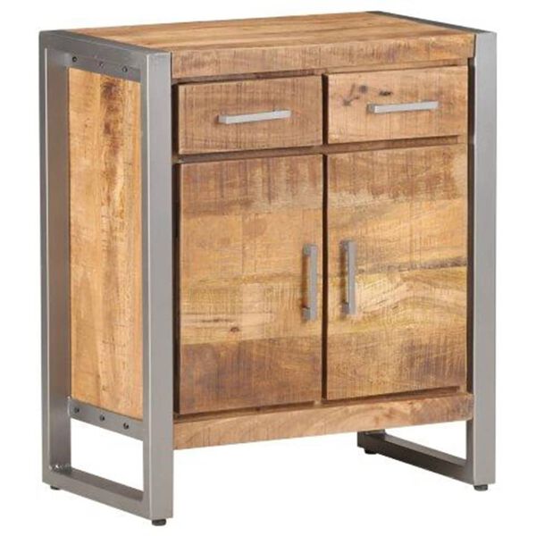 vidaXL Ντουλάπι 60 x 35 x 72 εκ. από Ακατέργαστο Ξύλο Μάνγκο
