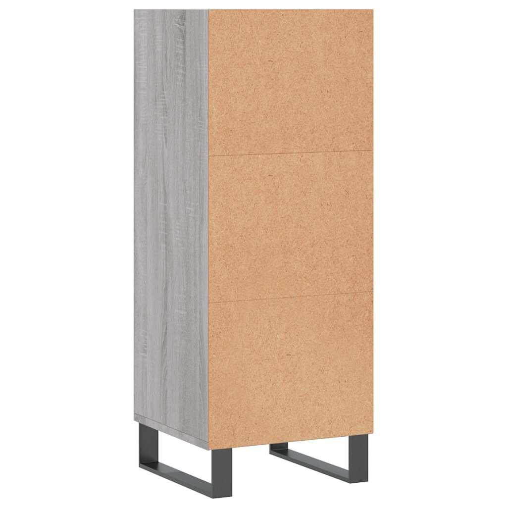 vidaXL Ντουλάπι Γκρι sonoma 34,5x32,5x90εκ. από Επεξεργασμένο Ξύλο