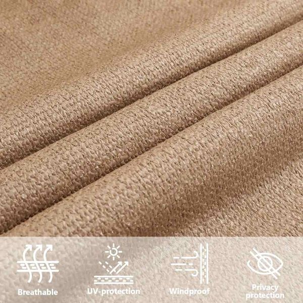 vidaXL Πανί Σκίασης Taupe 2,5 x 2,5 x 3,5 μ. από HDPE 160 γρ/μ²