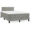 vidaXL &Kappa;&rho;&epsilon;&beta;ά&tau;&iota; Boxspring &mu;&epsilon; &Sigma;&tau;&rho;ώ&mu;&alpha; & LED &Alpha;&nu;.&Gamma;&kappa;&rho;&iota; 120x190&epsilon;&kappa;. &Beta;&epsilon;&lambda;&omicron;ύ&delta;&iota;&nu;&omicron;