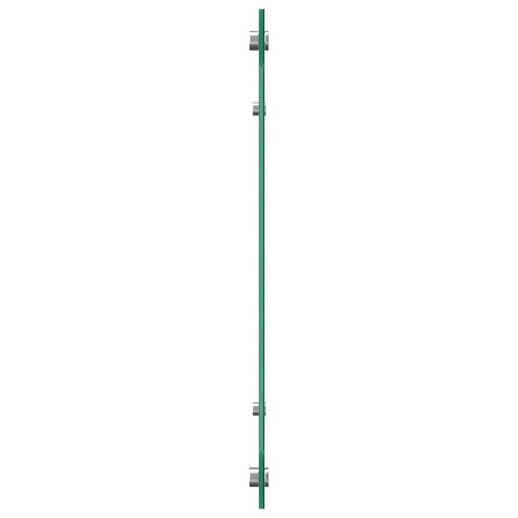vidaXL Κουζίνα Πίσω τοίχος Σκούρο γκρι 110x50x0,6 εκ Γυαλί Tempered