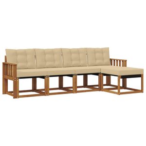 vidaXL &Sigma;&epsilon;&iota;&rho;ά &Kappa;&alpha;&nu;&alpha;&pi;έ &Epsilon;&xi;&omega;&tau;&epsilon;&rho;&iota;&kappa;&omicron;ύ &mu;&epsilon; &mu;&alpha;&xi;&iota;&lambda;ά&rho;&iota; 5 pcs &Phi;&upsilon;&sigma;&iota;&kappa;ό &kappa;&alpha;&iota; &Mu;&pi;&epsilon;&zeta;