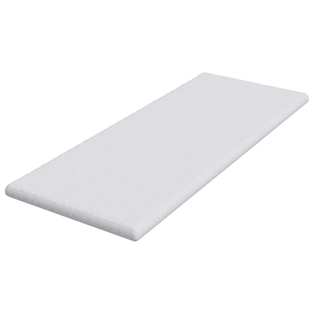 vidaXL Στρώματα Λευκό 70 x 200 cm 100% ύφασμα πολυεστέρα με τζακάρ