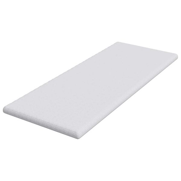 vidaXL Στρώματα Λευκό 70 x 200 cm 100% ύφασμα πολυεστέρα με τζακάρ