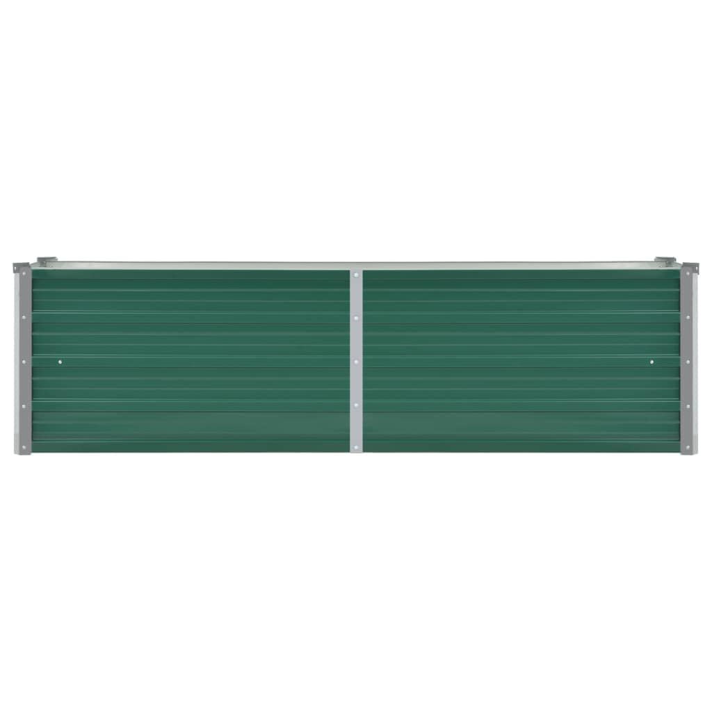 vidaXL Ζαρντινιέρα Υπερυψωμένη Πράσινη 160x40x45 εκ. Γαλβαν. Χάλυβας