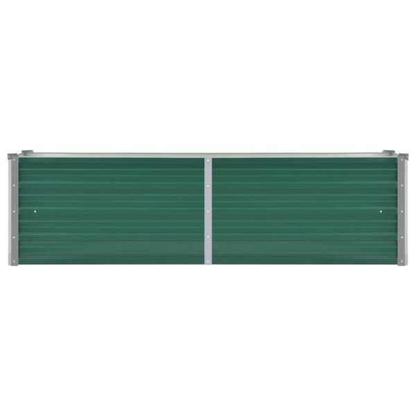 vidaXL Ζαρντινιέρα Υπερυψωμένη Πράσινη 160x40x45 εκ. Γαλβαν. Χάλυβας