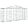 vidaXL Συρματοκιβώτια Τοξωτά 6 τεμ. 200x30x80/100 εκ. Γαλβαν. Ατσάλι
