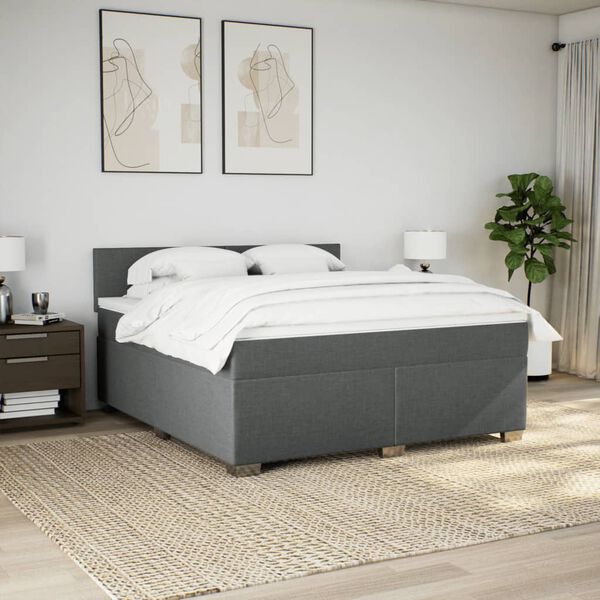 vidaXL &Kappa;&rho;&epsilon;&beta;ά&tau;&iota; Boxspring &mu;&epsilon; &Sigma;&tau;&rho;ώ&mu;&alpha; &Sigma;&kappa;&omicron;ύ&rho;&omicron; &Gamma;&kappa;&rho;&iota; 180x200 &epsilon;&kappa; &Upsilon;&phi;&alpha;&sigma;&mu;ά&tau;&iota;&nu;
