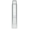 vidaXL Συρματοκιβώτια Τοξωτά 5 τεμ. 400x50x220/240 εκ. Γαλβαν. Ατσάλι