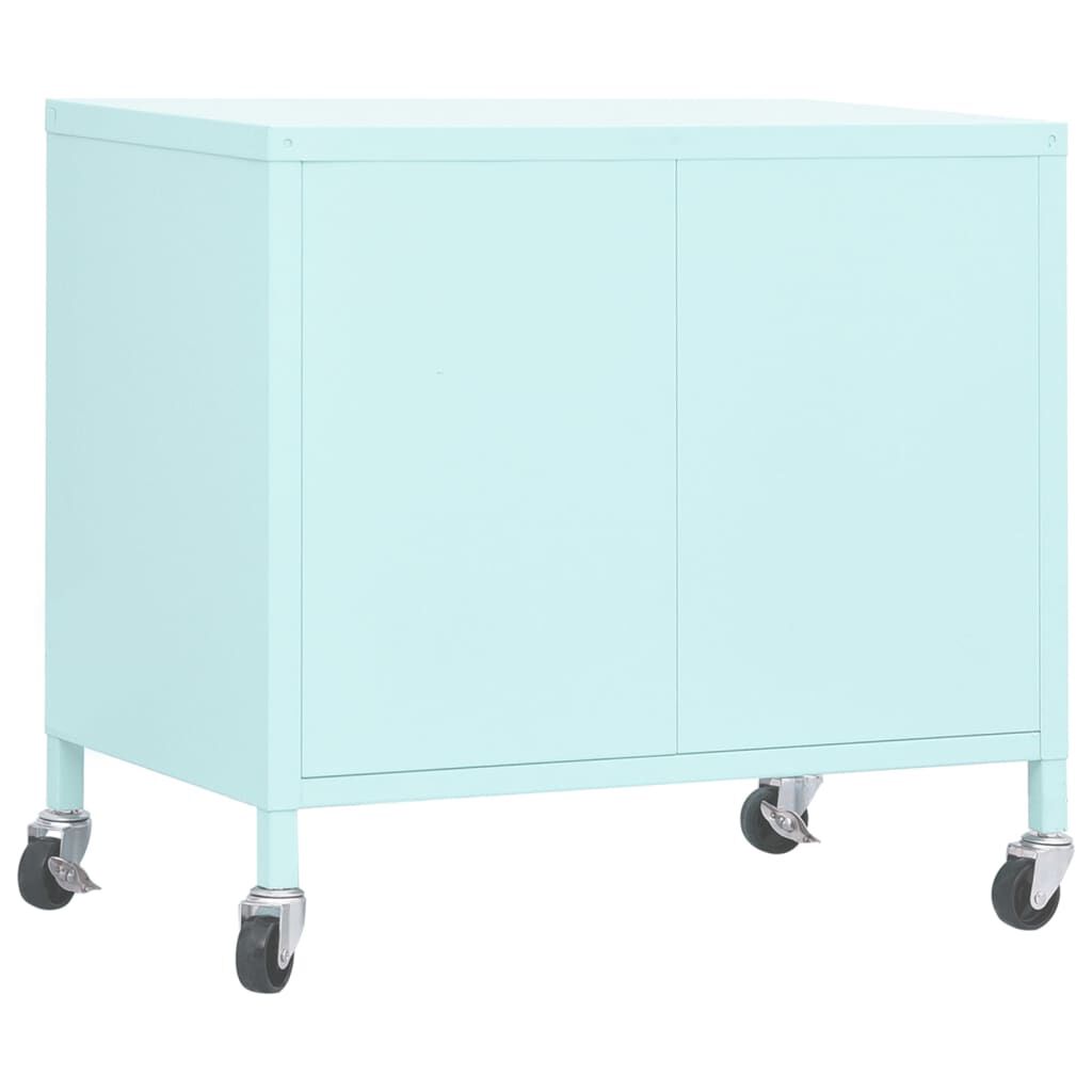 vidaXL Ντουλάπι Αποθήκευσης Χρώμα Μέντα 60 x 35 x 56 εκ. από Ατσάλι