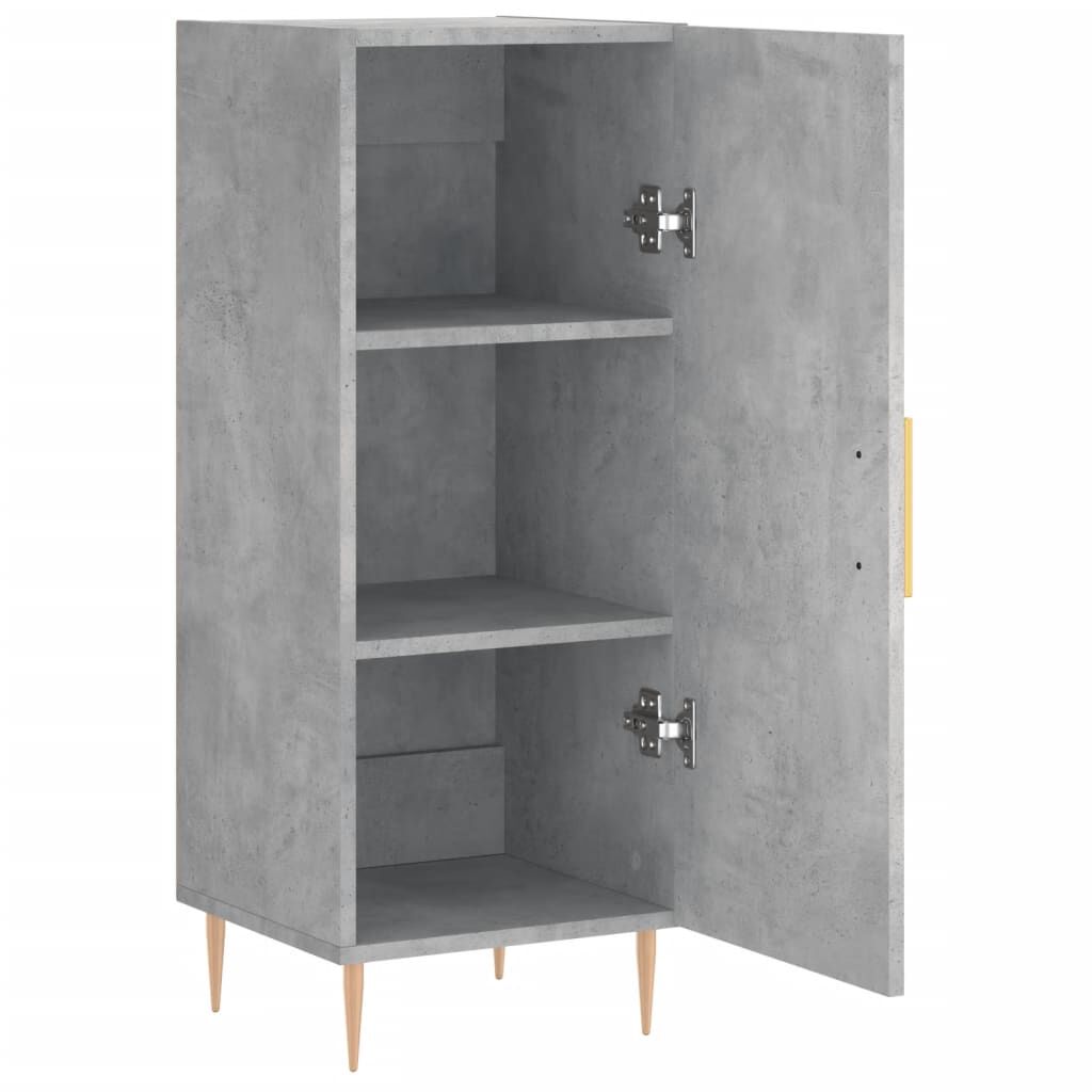 vidaXL Ντουλάπι Γκρι Σκυροδέματος 34,5x34x90 εκ. Επεξεργασμένο Ξύλο