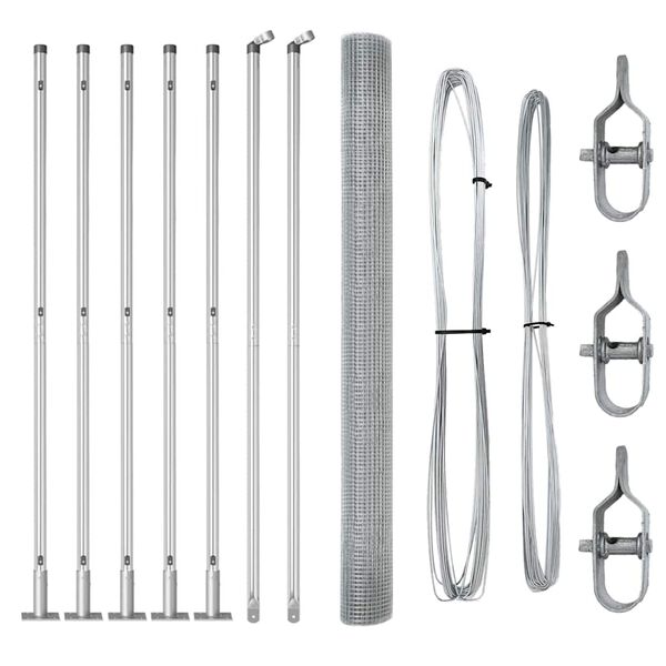 vidaXL &Sigma;&tau;ύ&lambda;&omicron;&sigmaf; &Pi;&epsilon;&rho;&iota;&phi;&rho;ά&xi;&epsilon;&omega;&nu; &Alpha;&sigma;&eta;&mu;ί 10 x 1,6 &mu; (&delta;ί&chi;&tau;&upsilon; 12 x 12 mm) &Alpha;&tau;&sigma;ά&lambda;&iota;