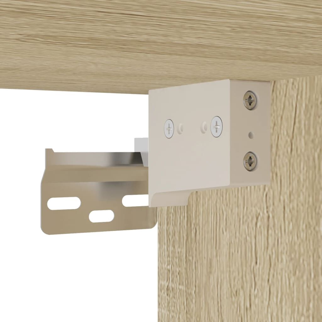 vidaXL Έπιπλο Τοίχου Τηλεόρασης με LED Sonoma Δρυς 180x31x45 εκ.