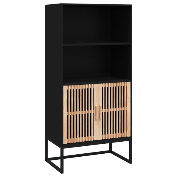 vidaXL Ντουλάπι Μαύρο 60 x 35 x 125 εκ. από Επεξεργασμένο Ξύλο