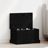 vidaXL Κουτί αποθήκευσης Μαύρη δρυς 50 x 30 x 28 cm Επεξεργασμένο ξύλο