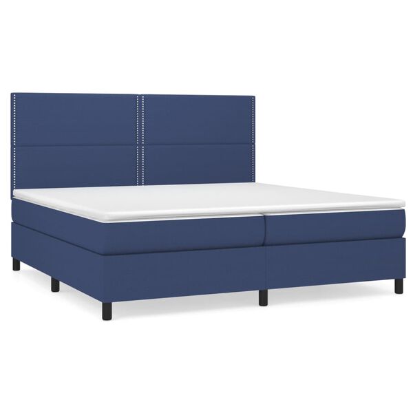 vidaXL &Kappa;&rho;&epsilon;&beta;ά&tau;&iota; Boxspring &mu;&epsilon; &Sigma;&tau;&rho;ώ&mu;&alpha; &Mu;&pi;&lambda;&epsilon; 200x200 &epsilon;&kappa;. &Upsilon;&phi;&alpha;&sigma;&mu;ά&tau;&iota;&nu;&omicron;