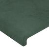 vidaXL Κεφαλάρι με Πτερύγια Πράσινο 83x16x118/128 εκ. Βελούδινο