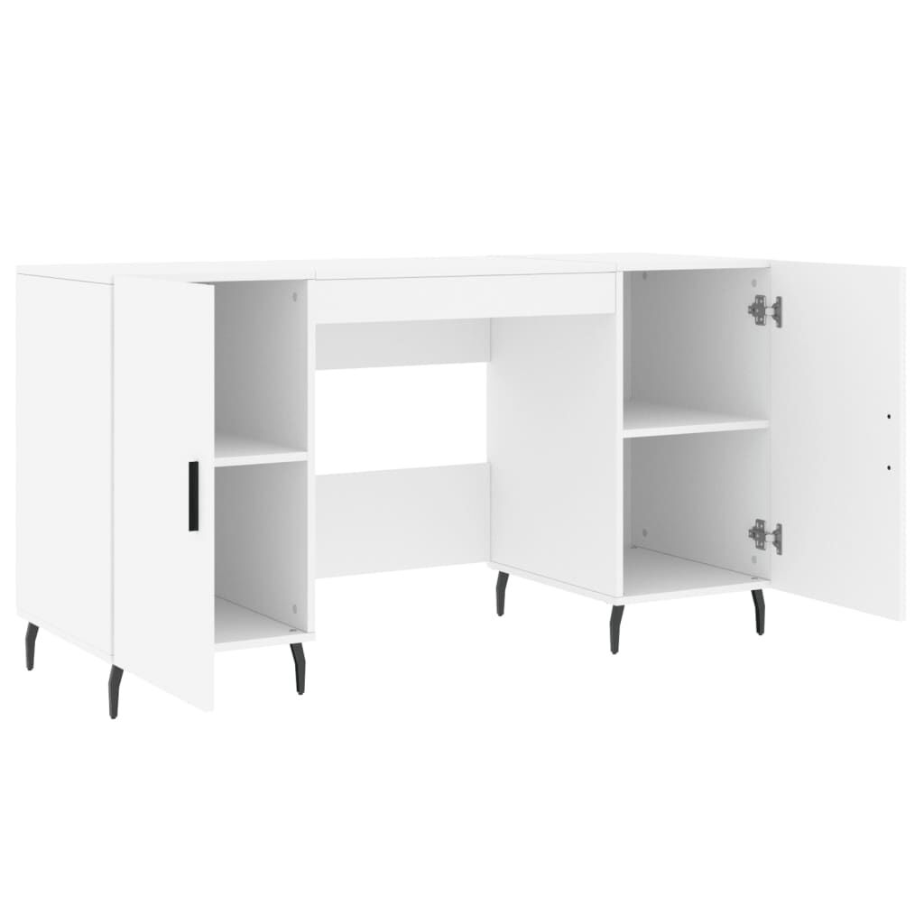 vidaXL Γραφείο Λευκό 140 x 50 x 75 εκ. από Επεξεργασμένο Ξύλο