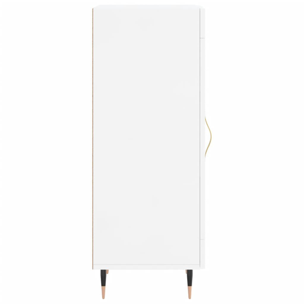 vidaXL Ντουλάπι Γυαλιστερό Λευκό 34,5x34x90 εκ. Επεξεργασμένο Ξύλο