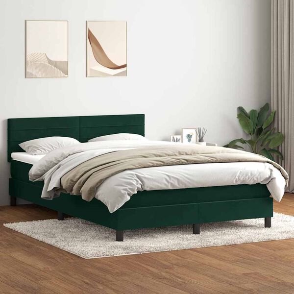vidaXL &Kappa;&rho;&epsilon;&beta;ά&tau;&iota; Boxspring &mu;&epsilon; &Sigma;&tau;&rho;ώ&mu;&alpha; &Sigma;&kappa;&omicron;ύ&rho;&omicron; &Pi;&rho;ά&sigma;&iota;&nu;&omicron; 160x210&epsilon;&kappa;. &Beta;&epsilon;&lambda;&omicron;ύ&delta;&iota;&nu;&omicron;