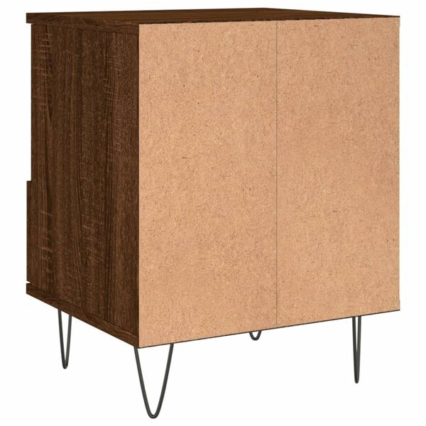 vidaXL Κομοδίνο Καφέ Δρυς 40 x 35 x 50 εκ. από Επεξεργασμένο Ξύλο