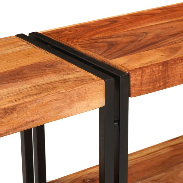 vidaXL Τραπέζι κονσόλας 160x33x75 εκ. Μασίφ χοντροκομμένο ακακία