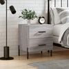 vidaXL Κομοδίνο Γκρι Sonoma 40 x 35 x 47,5 εκ. από Επεξεργασμένο Ξύλο