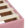 vidaXL Κρεβάτι Boxspring με Στρώμα Ροζ 140x200 εκ. Βελούδινο