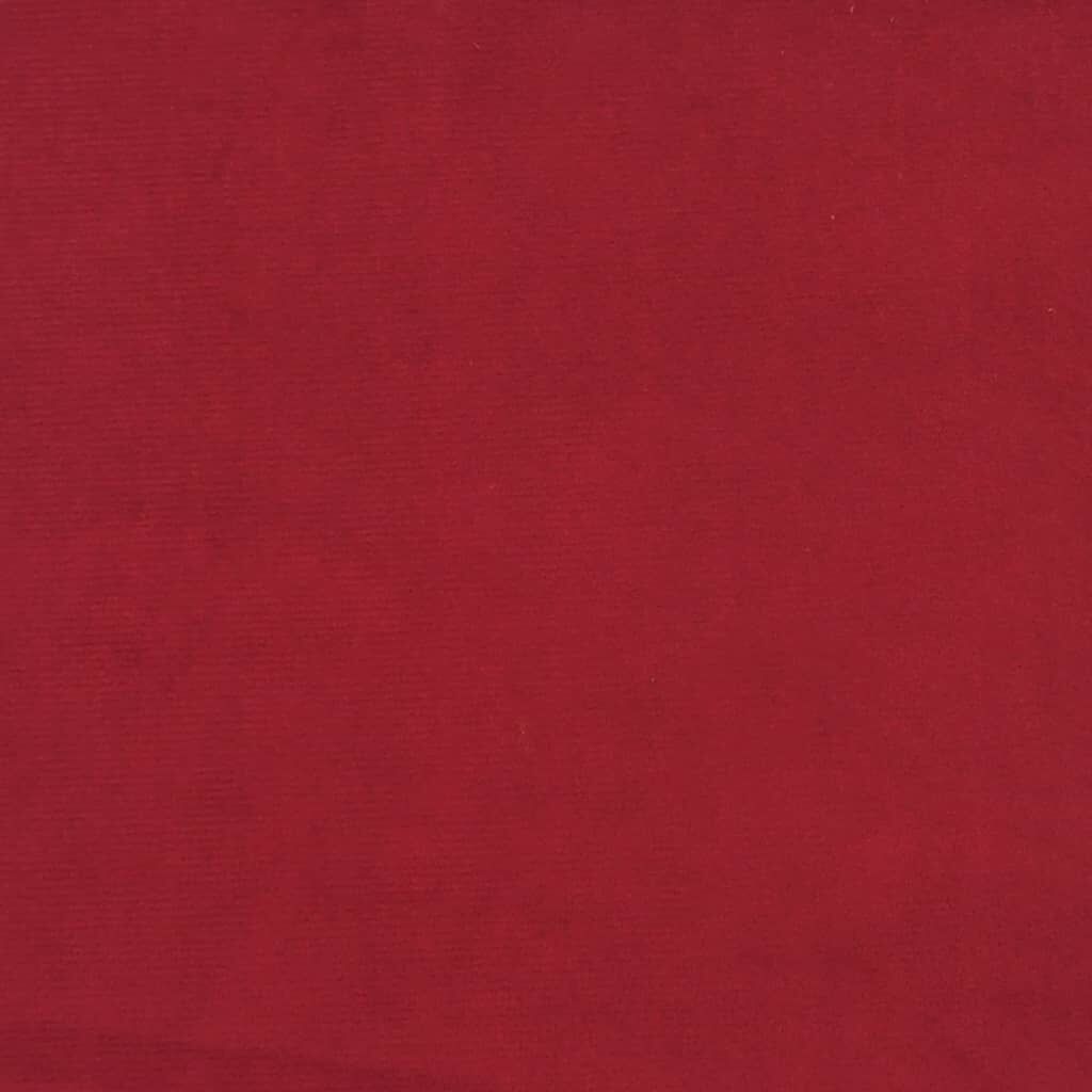 vidaXL Υποπόδιο Μπορντό 60x60x36 εκ. Βελούδινο