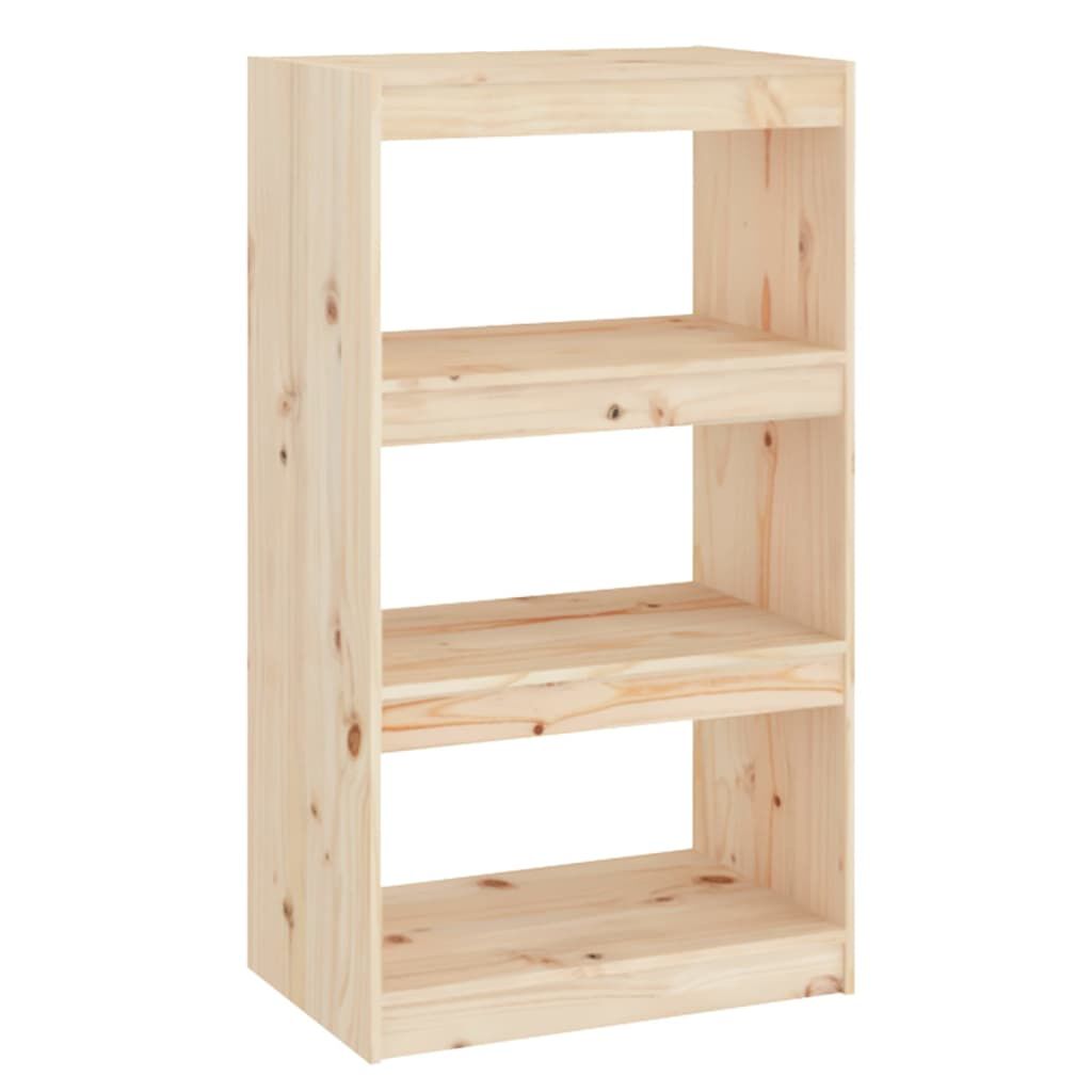 vidaXL Βιβλιοθήκη/Διαχωριστικό Χώρου 60x30x103,5 εκ. Μασίφ Ξύλο Πεύκου