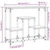 vidaXL Τραπέζι Κονσόλα Μαύρο 89,5 x 28 x 76 εκ. από Επεξεργασμένο Ξύλο
