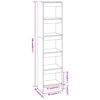 vidaXL Βιβλιοθήκη/Διαχωριστικό Χώρου Γκρι Sonoma 40x30x166 εκ.