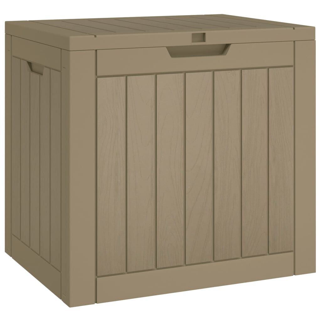 vidaXL Μπαούλο Αποθήκευσης Κήπου Γκρι 55,5x43x53 εκ. Πολυπροπυλένιο
