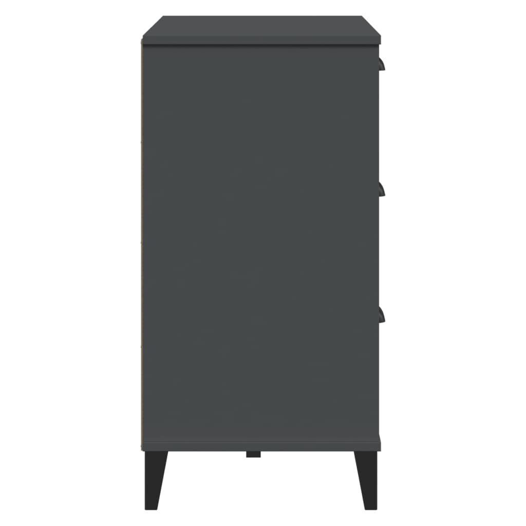 vidaXL Μπουφές VIKEN Ανθρακί Γκρι 80x40x80 εκ. από Επεξεργασμένο Ξύλο