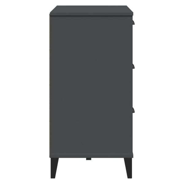 vidaXL Μπουφές VIKEN Ανθρακί Γκρι 80x40x80 εκ. από Επεξεργασμένο Ξύλο