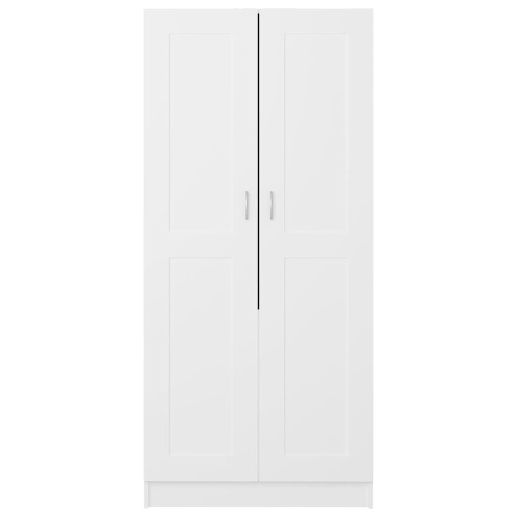 vidaXL Ντουλάπα Λευκή 85,2 x 51,5 x 180 εκ. από Επεξ. Ξύλο