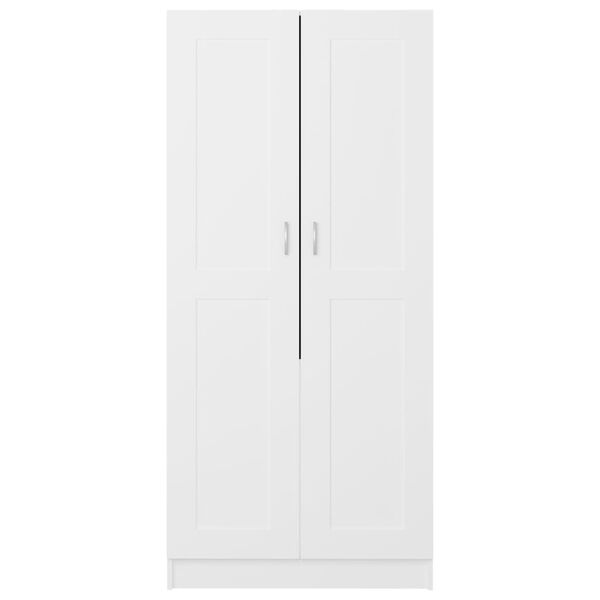 vidaXL Ντουλάπα Λευκή 85,2 x 51,5 x 180 εκ. από Επεξ. Ξύλο